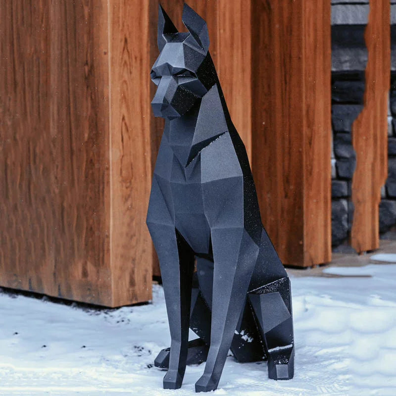 Estátua Geométrica Doberman